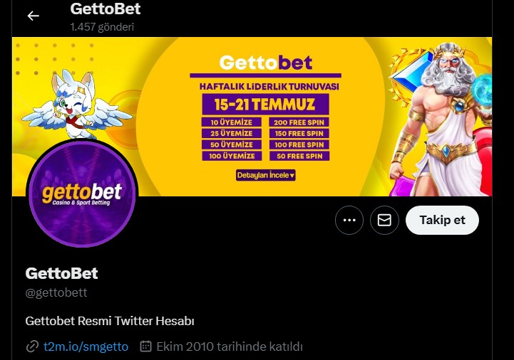 Gettobet Twitter